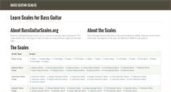 Desktop Screenshot of bassguitarscales.org