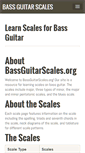 Mobile Screenshot of bassguitarscales.org