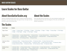 Tablet Screenshot of bassguitarscales.org